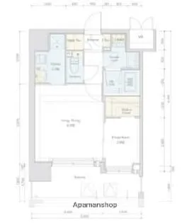 ネストピア唐人町駅前【2階】の間取り