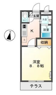 LOTUS EIGHT(ロータス エイト)【2階】の間取り