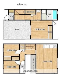 福岡県福岡市早良区干隈3丁目【一戸建】の間取り