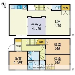 福岡県福岡市西区小戸3丁目【アパート】の間取り
