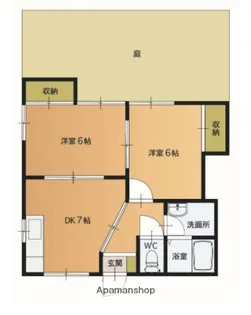 サンハイツ野芥【1階】の間取り