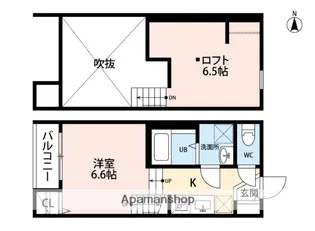 AXAS−WILL次郎丸STA.【2階】の間取り