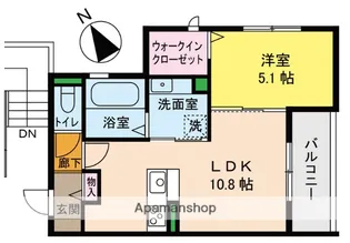 ARETE野芥駅東【101号室】の間取り