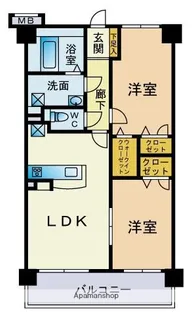 エストアリオ室見【1階】の間取り