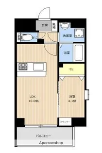 LIBTH西新Ⅱ【603号室】の間取り