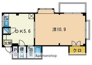 西新ガーデンハイツ【202号室】の間取り