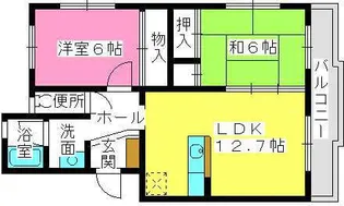 エクセレント下山門【4階】の間取り