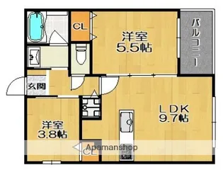 サクラテラス飯倉【1階】の間取り