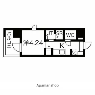 パグーロ西新南【6階】の間取り