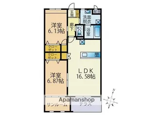 グレイスコート【103号室】の間取り