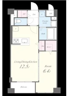 APエルテージ地行【1階】の間取り