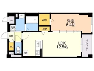 APエルテージ地行【1階】の間取り
