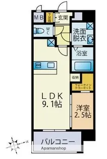T・T城西【803号室】の間取り