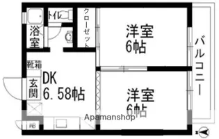 第2讃井ハイム【301号室】の間取り