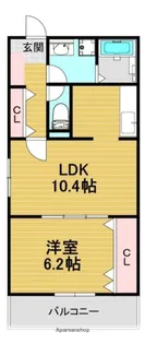 ヴィアロームつつじヶ丘【1階】の間取り