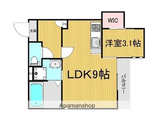 GRANDTIC T.ONE【105号室】の間取り
