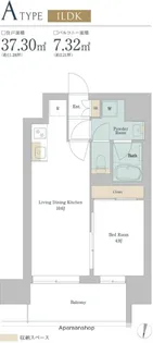 BRILLIA IST西新【501号室】の間取り