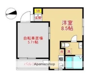 ガレット藤崎南【3階】の間取り