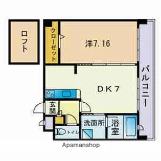 HF大濠レジデンスBAYSIDE【907号室】の間取り