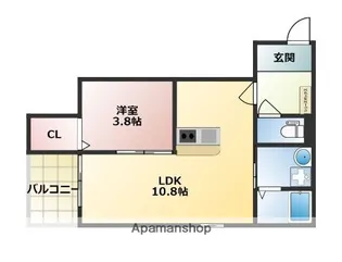 SUNMARK次郎丸【302号室】の間取り