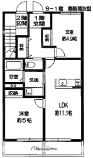アニィ重留B【202号室】の間取り