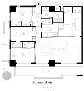 双葉ガーデン【3階】の間取り