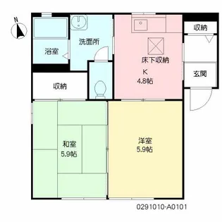 ディアスよしずみ【101号室】の間取り