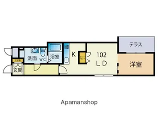 GRANPASEO大濠【502号室】の間取り