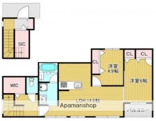 HAMAVILLA HILLS【2階】の間取り
