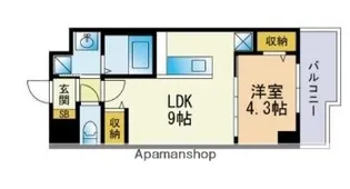 インプルーブ西新【2階】の間取り