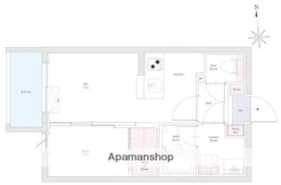 リアンレガーロ室見ステーション【5階】の間取り