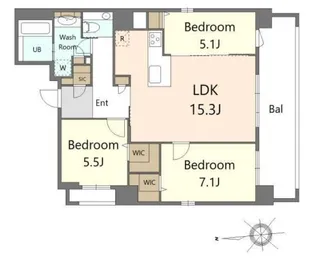 SーRESIDENCE大手門AWESOME【2階】の間取り