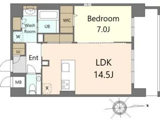 SーRESIDENCE大手門AWESOME【12階】の間取り