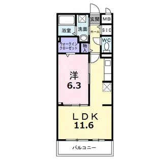 ワーズイヤー12【3階】の間取り