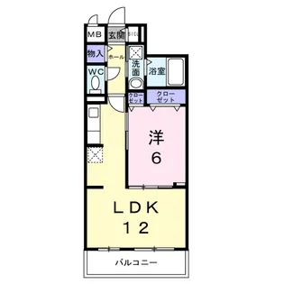 ワーズイヤー12【2階】の間取り