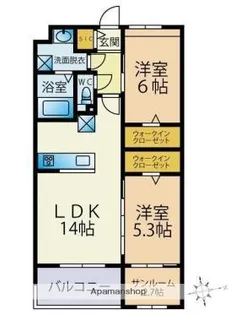 ビーコンヒル石丸【4階】の間取り