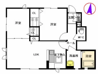 ファシリテ別府【1階】の間取り