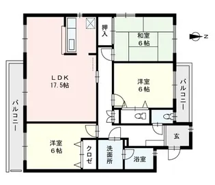 コモードⅡ【2階】の間取り