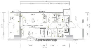 オープンレジデンシア西新【1202号室】の間取り