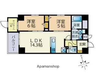 ODAKI BLDG OTEMON(仮称大手門3丁目ビル)【8階】の間取り