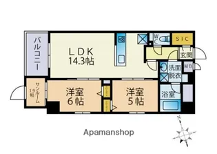 (仮称)大手門3丁目ビル【8階】の間取り