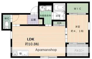 アルカディアリバーサイド【1階】の間取り