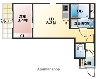 ONE FIVE 姪浜【203号室】の間取り