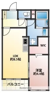 FLAGS 姪浜【303号室】の間取り