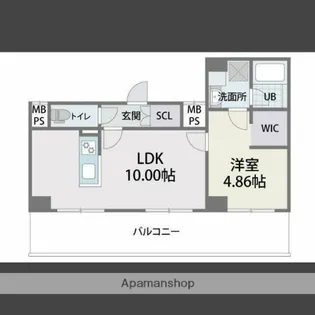 ジラフ福岡西【2階】の間取り