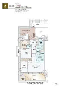 ザ・サンメゾン大濠公園【3階】の間取り
