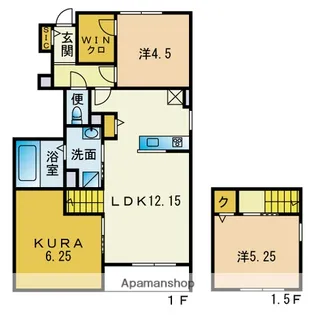 BELLE LEAD藤崎駅南【B-102号室】の間取り