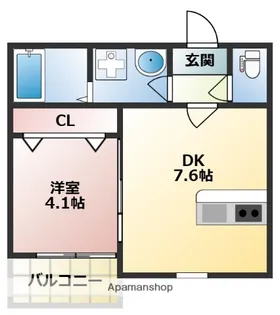 SUNMARK次郎丸Ⅲ【1階】の間取り