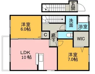 コンフォール石丸【2階】の間取り
