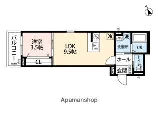 ROBOT HOME 西新【3階】の間取り